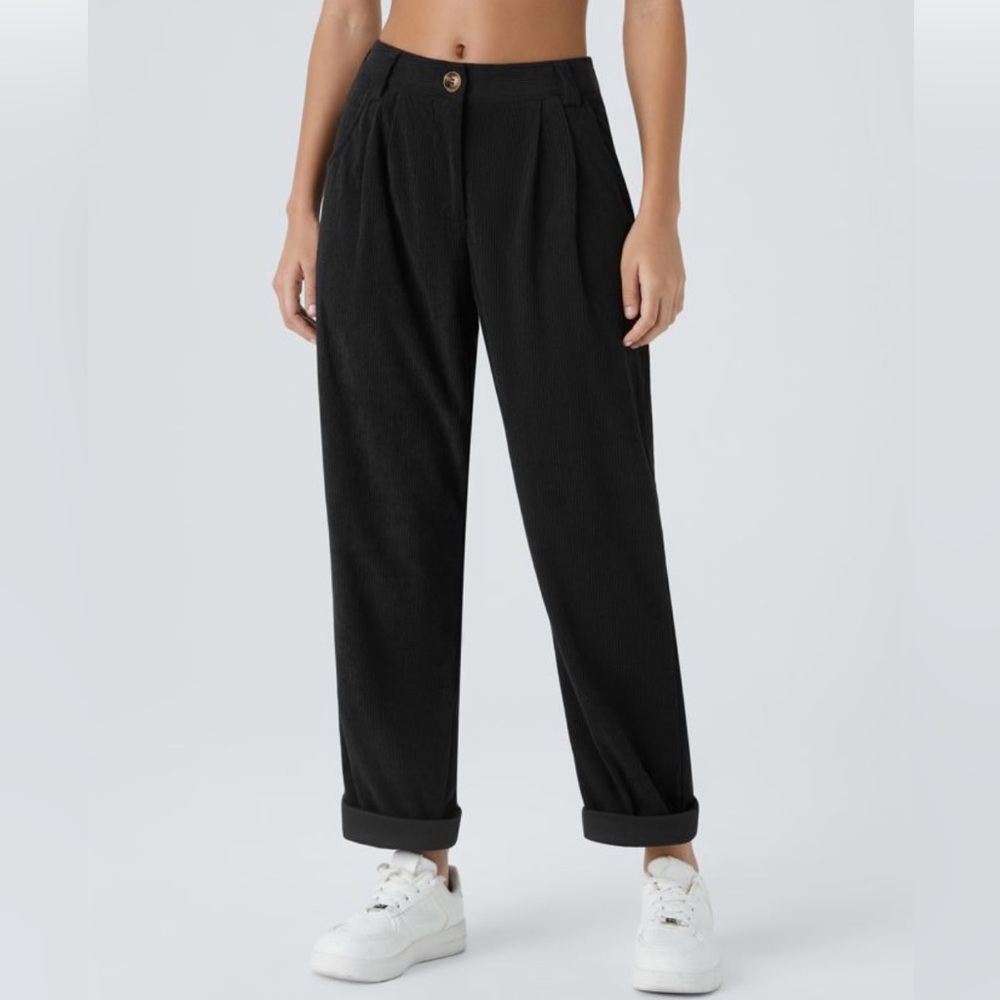 Halara Women's Black Corduroy Pants